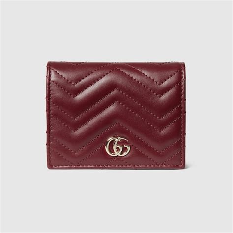 gucci dollar calf nero wallet|GG Marmont wallet in Rosso Ancora red leather .